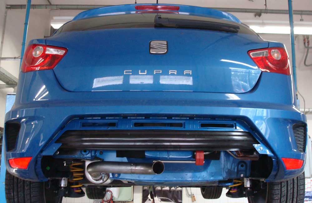 Fox passend fürSeat Ibiza 6J - Cupra Endschalldämpfer - 1x55 Typ 10 (nicht sichtbar)