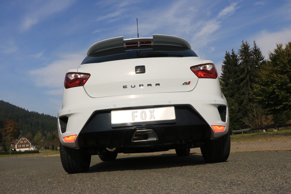 Fox passend für Seat Ibiza 6J - Cupra Facelift Endschalldämpfer - 1x55 Typ 10 (nicht sichtbar)