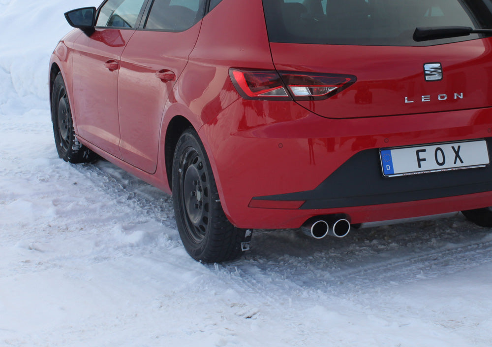 Fox passend fürSeat Leon 5F Endschalldämpfer einseitig - 2x80 Typ 16