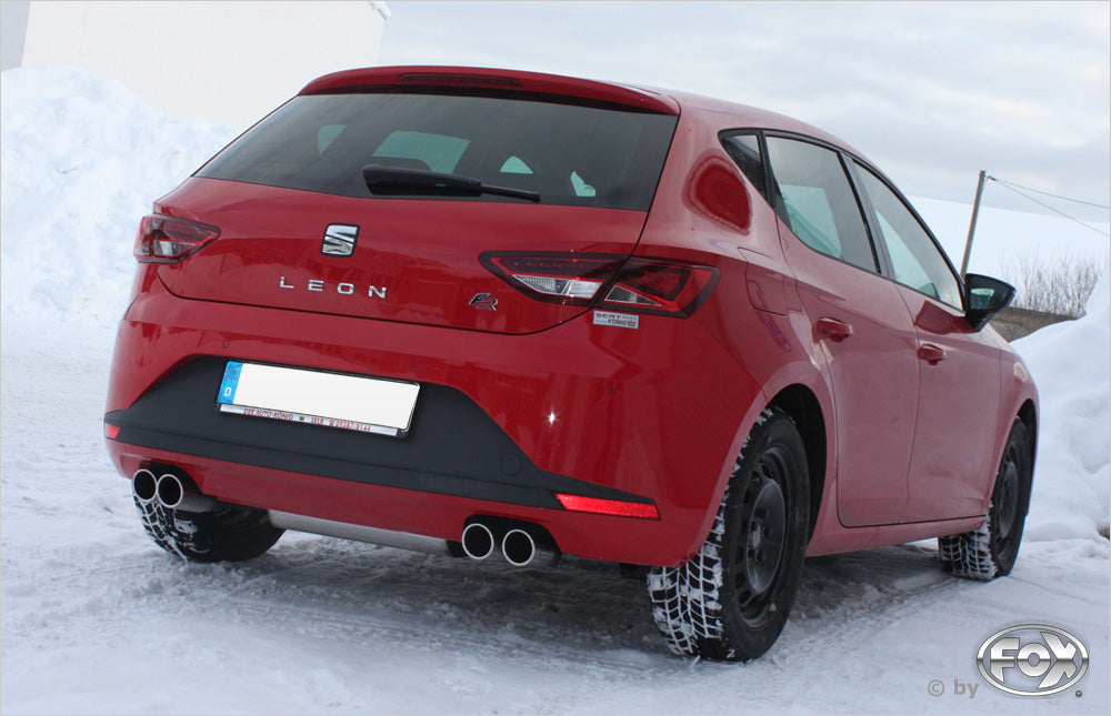 Fox passend fürSeat Leon 5F Endschalldämpfer Ausgang rechts/links - 2x80 Typ 16 rechts/links