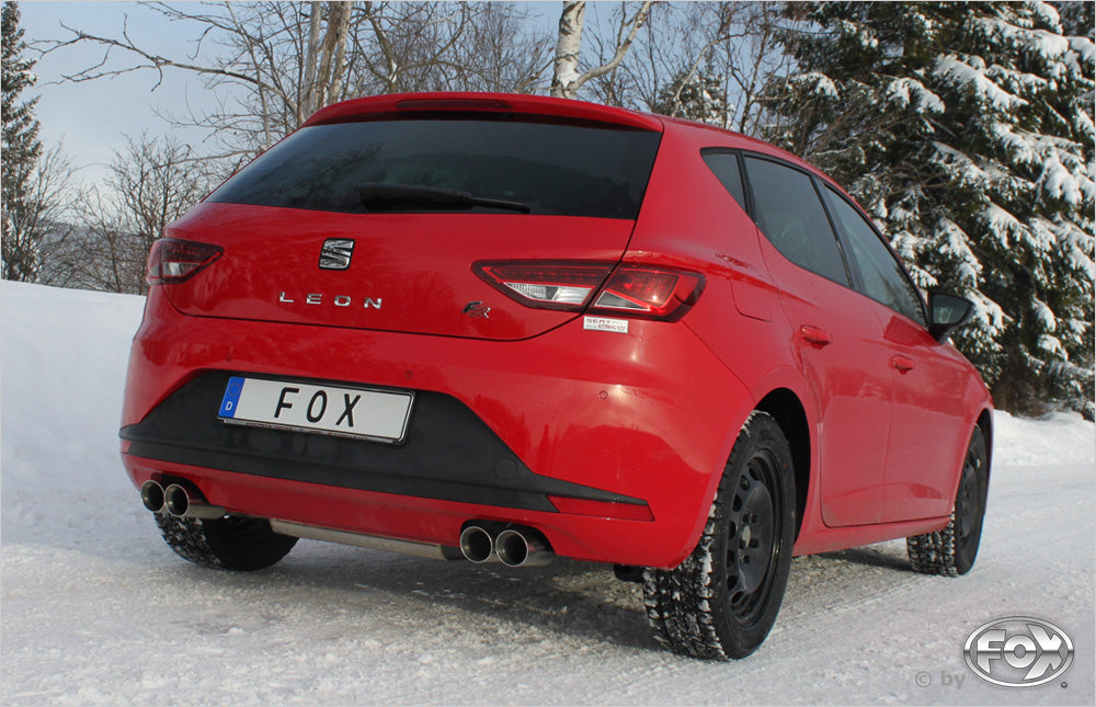 Fox passend fürSeat Leon 5F - Einzelradaufhängung Endschalldämpfer Ausgang rechts/links - 2x80 Typ 25 rechts/links