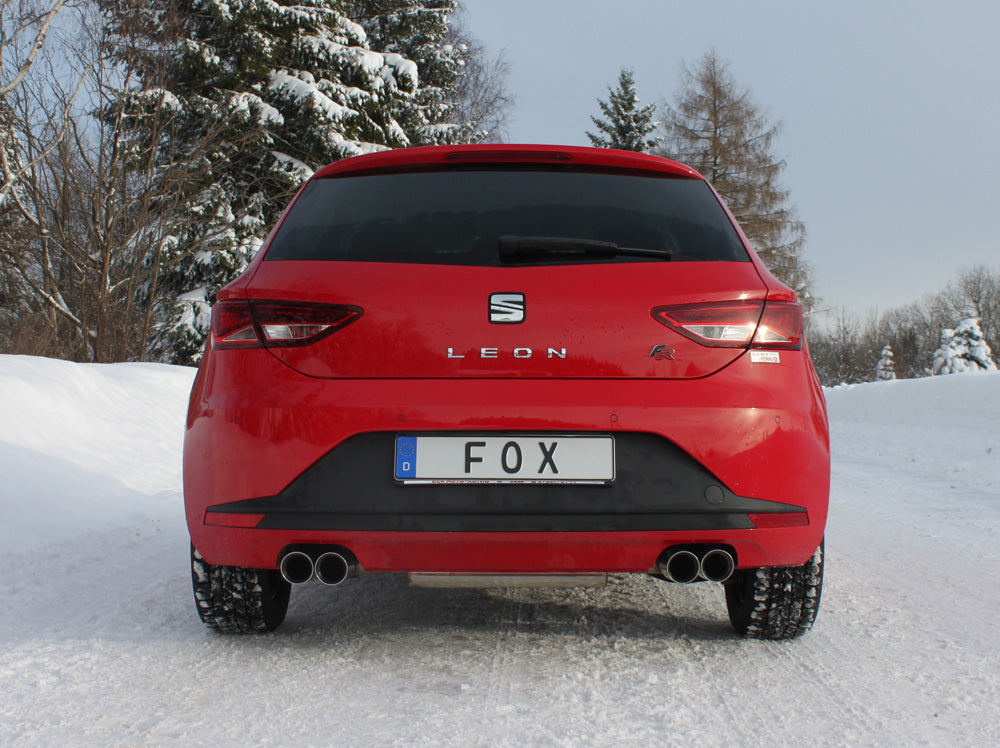 Fox passend fürSeat Leon 5F - Einzelradaufhängung Endschalldämpfer Ausgang rechts/links - 2x80 Typ 25 rechts/links
