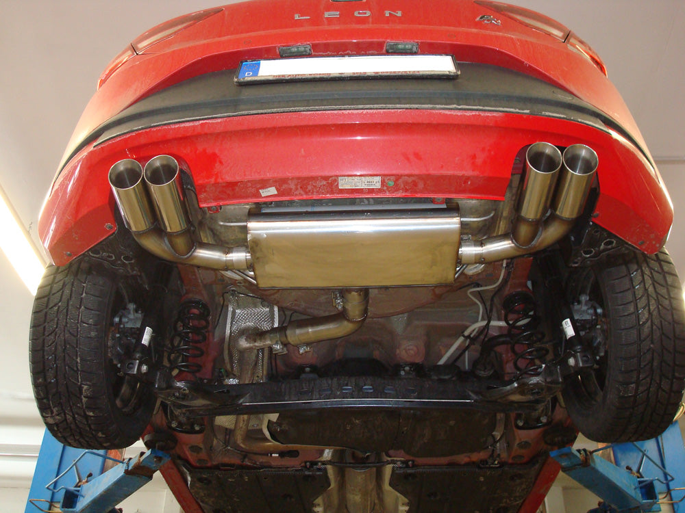 Fox passend fürSeat Leon 5F Endschalldämpfer rechts/links - 2x80 type 25 rechts/links