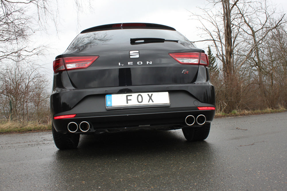 Fox passend fürSeat Leon 5F ST - Einzelradaufhängung Endschalldämpfer rechts/links - 2x90 Typ 16 rechts/links