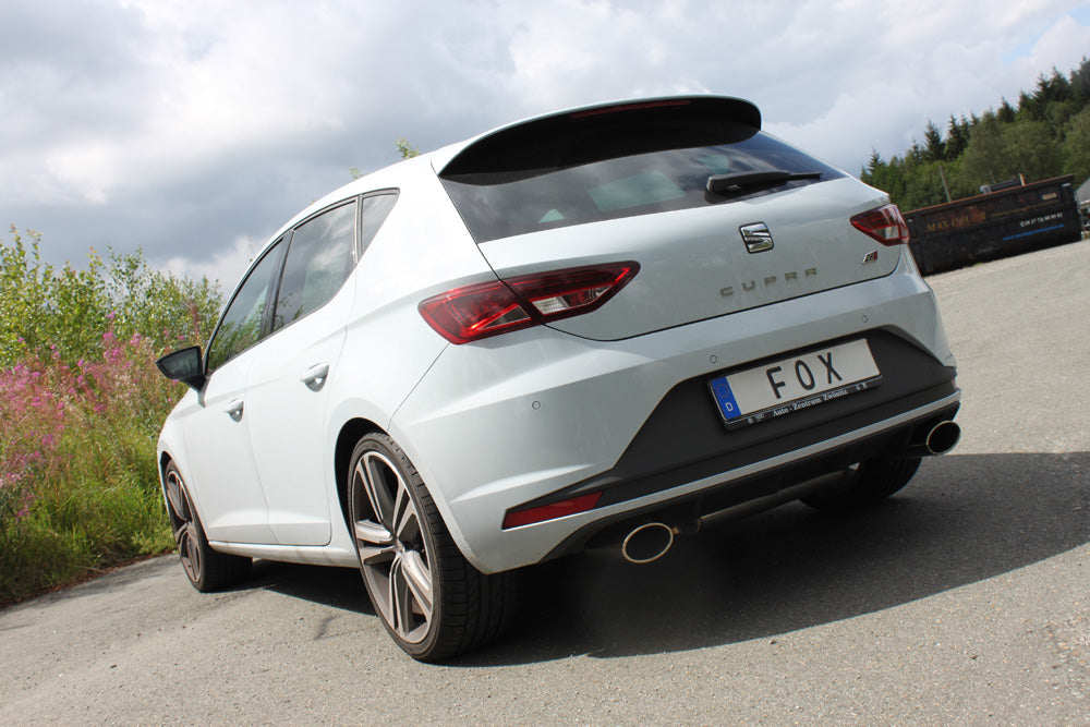 Fox passend fürSeat Leon 5F Cupra Endschalldämpfer Ausgang rechts/links - 140x90 Typ 44 rechts/links