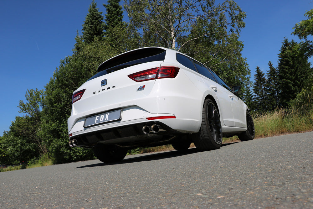 Fox passend fürSeat Leon 5F ST - Cupra 300 Endschalldämpfer rechts/links - 2x80 Typ 25 rechts/links