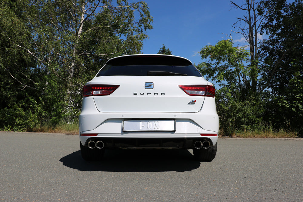 Fox passend fürSeat Leon 5F ST - Cupra 300 Endschalldämpfer rechts/links - 2x80 Typ 25 rechts/links