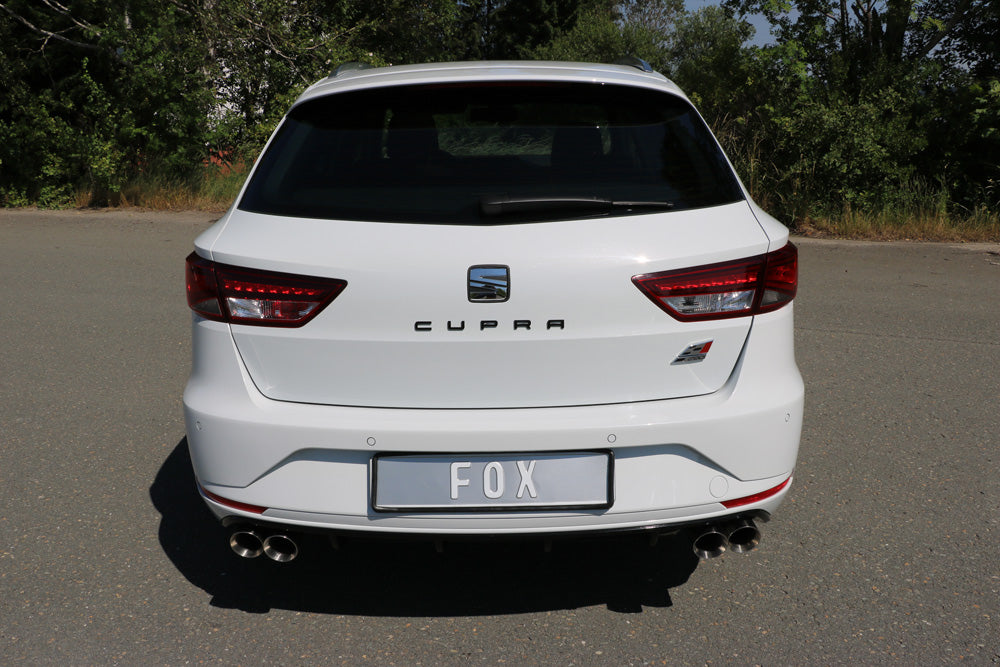 Fox passend fürSeat Leon 5F ST - Cupra 300 Endschalldämpfer rechts/links - 2x80 Typ 25 rechts/links