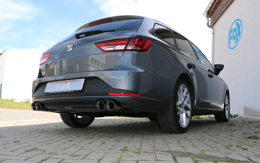 Fox passend für Seat Leon 5F ST - Einzelradaufhängung Endschalldämpfer rechts/links - 2x90 Typ 25 rechts/links
