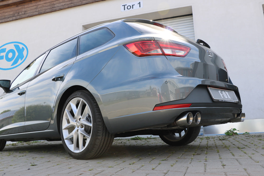 Fox passend fürSeat Leon 5F ST - Einzelradaufhängung Endschalldämpfer rechts/links - 2x90 Typ 25 rechts/links
