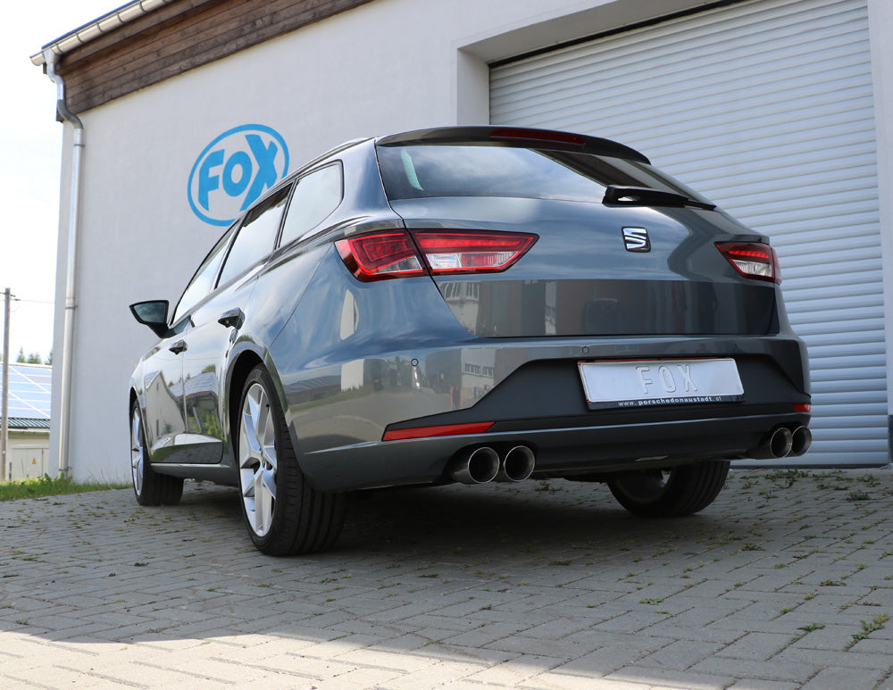Fox passend fürSeat Leon 5F ST - Starre Hinterachse Endschalldämpfer rechts/links - 2x90 Typ 25 rechts/links