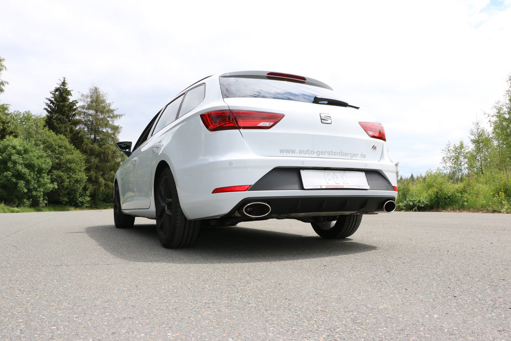 Fox passend fürSeat Leon 5F ST - Einzelradaufhängung Endschalldämpfer rechts/links - 160x90 Typ 38 rechts/links