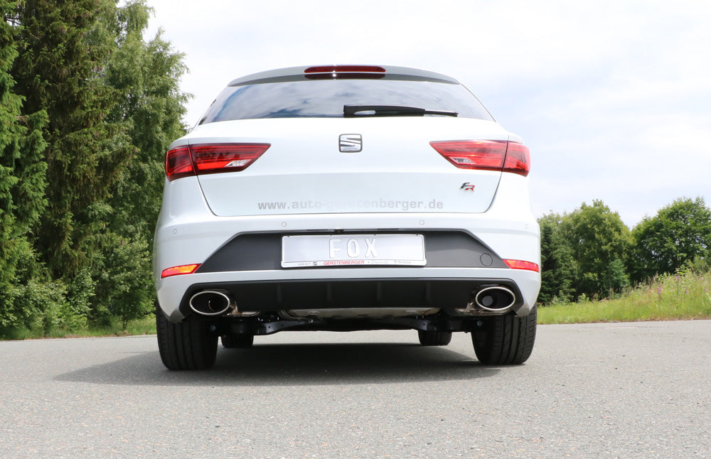 Fox passend fürSeat Leon 5F ST - Einzelradaufhängung Endschalldämpfer rechts/links - 160x90 Typ 38 rechts/links