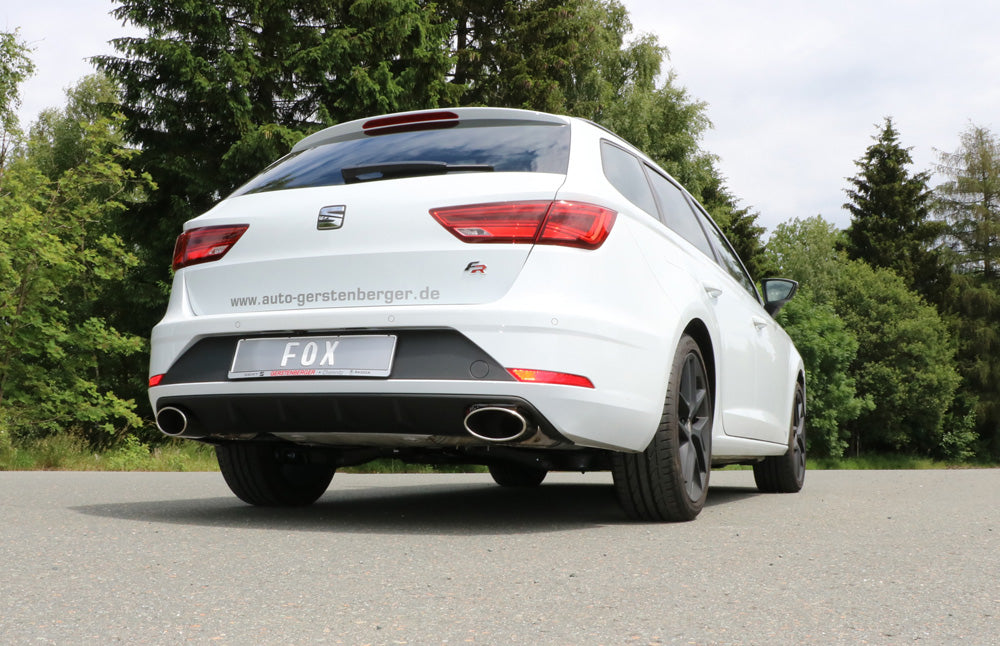 Fox passend fürSeat Leon 5F ST - Einzelradaufhängung Endschalldämpfer rechts/links - 160x90 Typ 38 rechts/links
