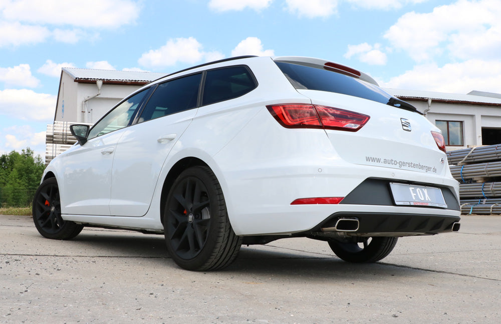Fox passend für Seat Leon 5F ST - Einzelradaufhängung Endschalldämpfer rechts/links - 145x65 Typ 59 rechts/links