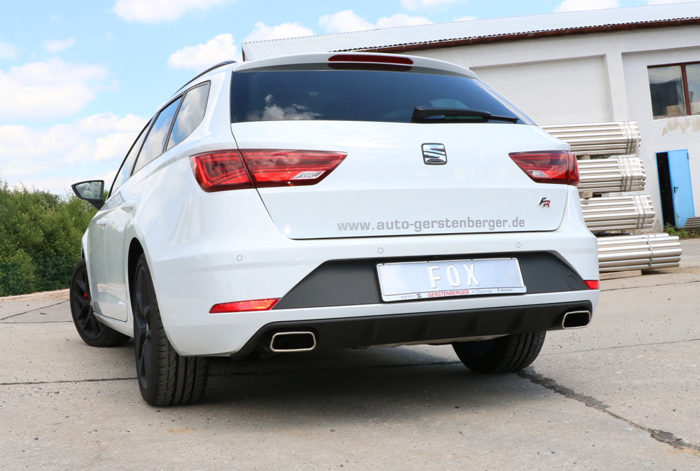 Fox passend fürSeat Leon 5F ST - Einzelradaufhängung Endschalldämpfer rechts/links - 145x65 Typ 59 rechts/links