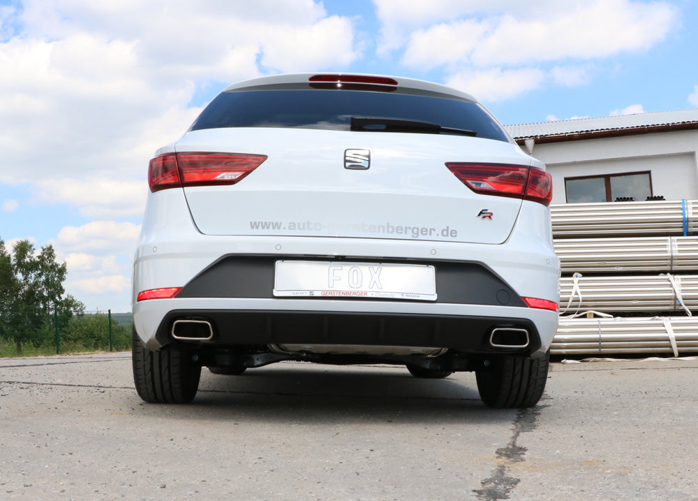 Fox passend fürSeat Leon 5F ST - Starre Hinterachse Endschalldämpfer rechts/links - 145x65 Typ 59 rechts/links