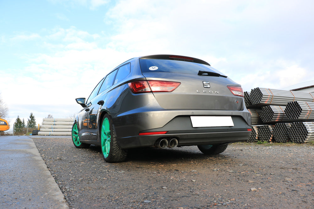 Fox passend fürSeat Leon 5F ST - Starre Hinterachse Endschalldämpfer - 2x90 Typ 25