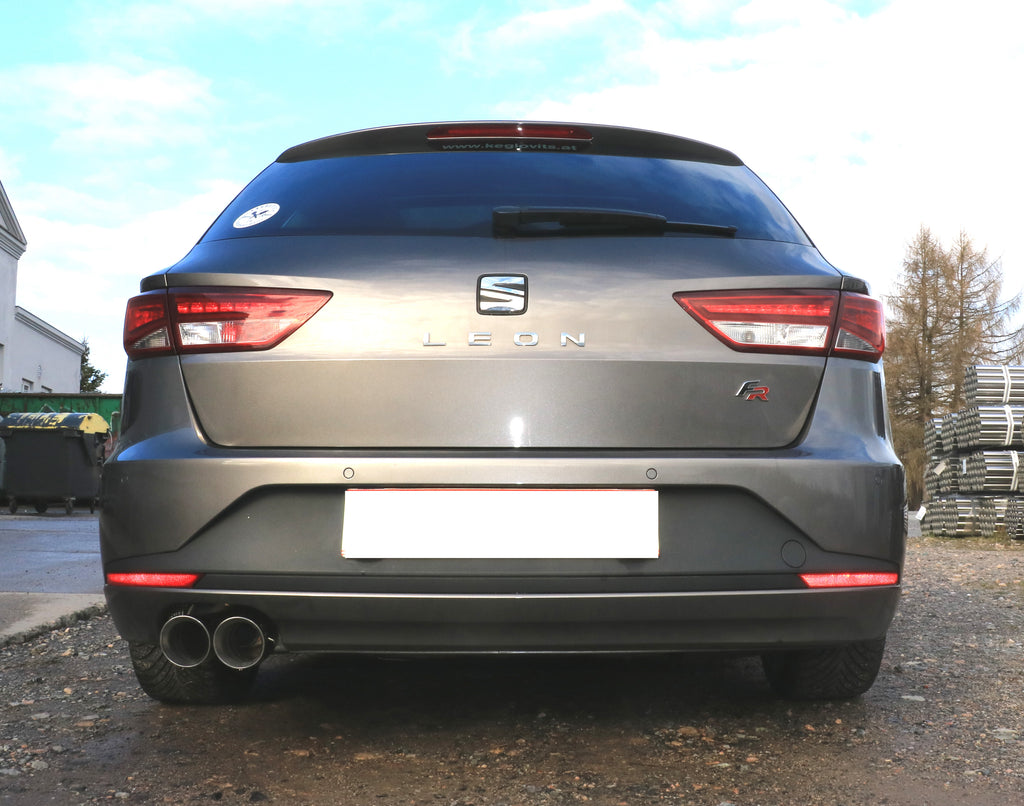 Fox passend fürSeat Leon 5F ST - Starre Hinterachse Endschalldämpfer - 2x90 Typ 25