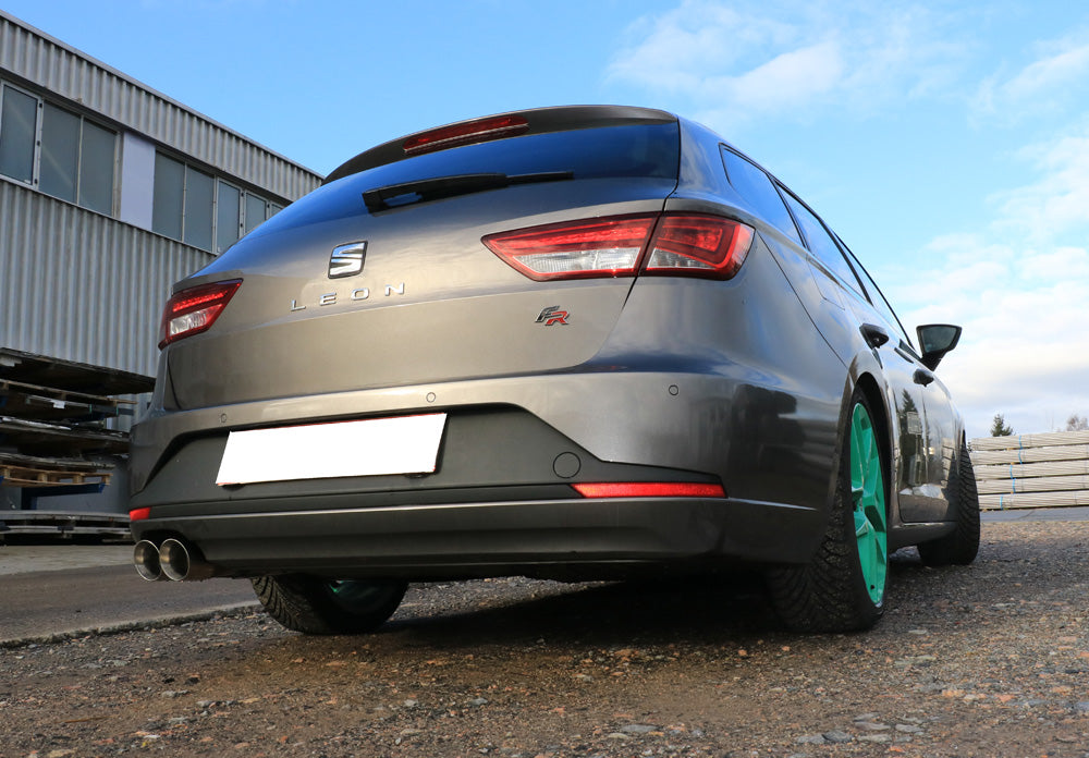 Fox passend fürSeat Leon 5F ST - Starre Hinterachse Endschalldämpfer - 2x90 Typ 25