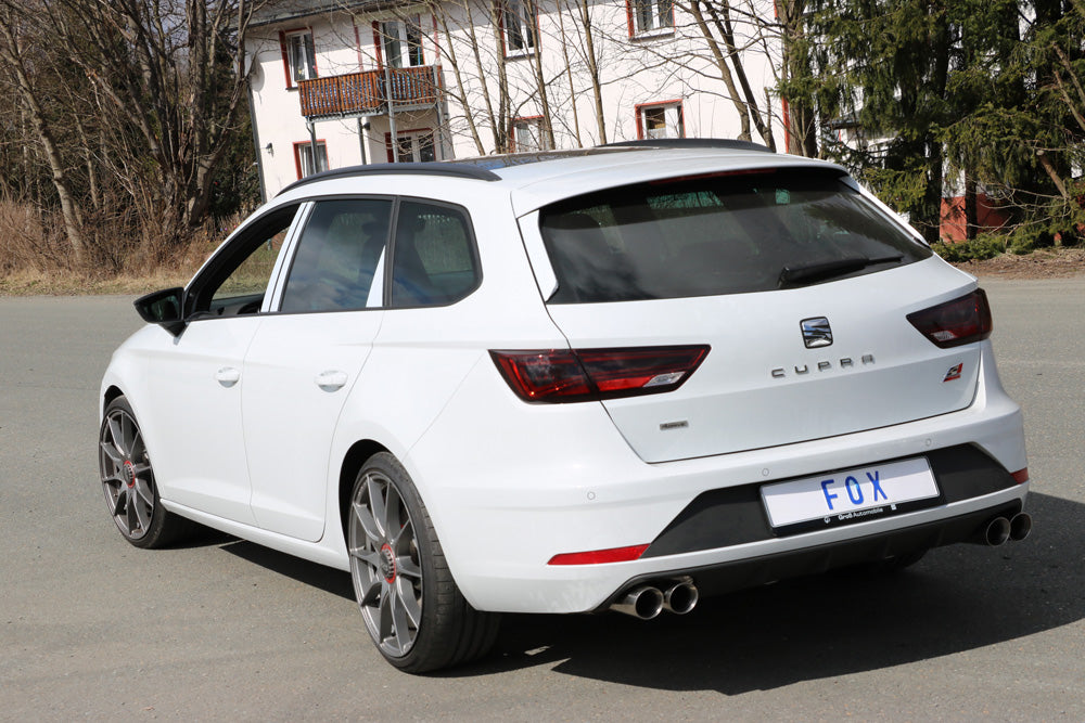 Fox passend fürSeat Leon 5F ST 4x4 - Cupra 300 mit OPF Halbanlage ab OPF - 2x80 Typ 25 rechts/links
