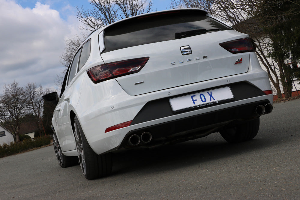 Fox passend fürSeat Leon 5F ST 4x4 - Cupra 300 mit OPF Halbanlage ab OPF - 2x80 Typ 25 rechts/links