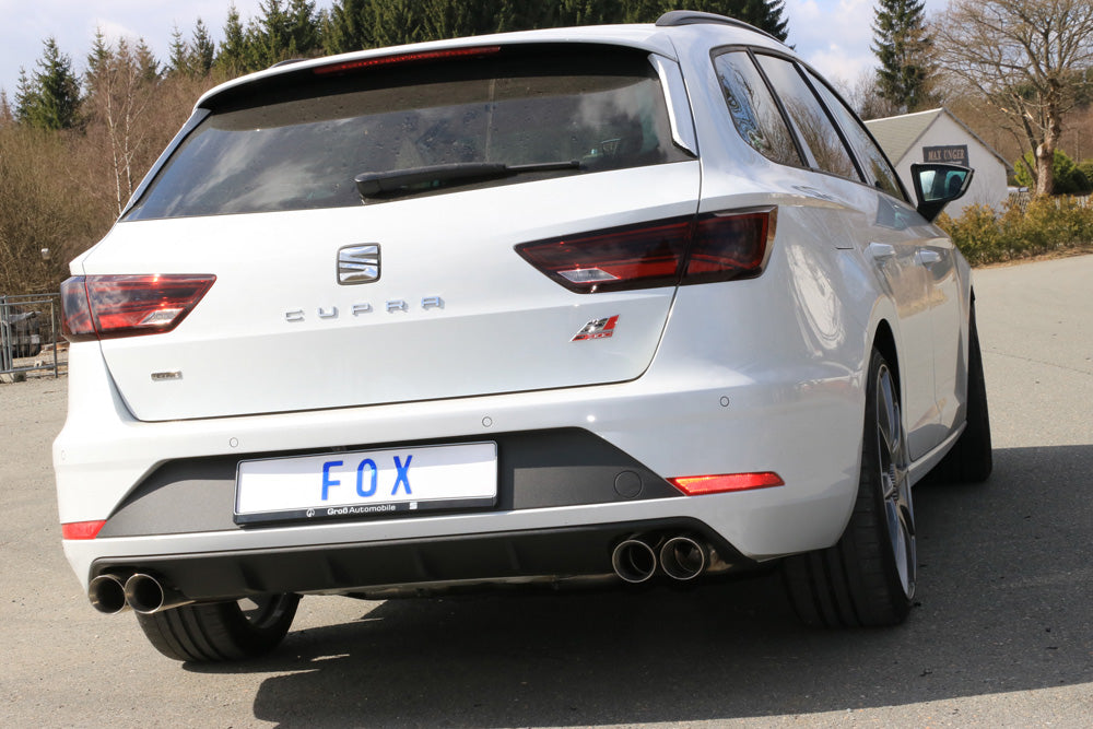 Fox passend fürSeat Leon 5F ST 4x4 - Cupra 300 Endschalldämpfer rechts/links - 2x80 Typ 25 rechts/links