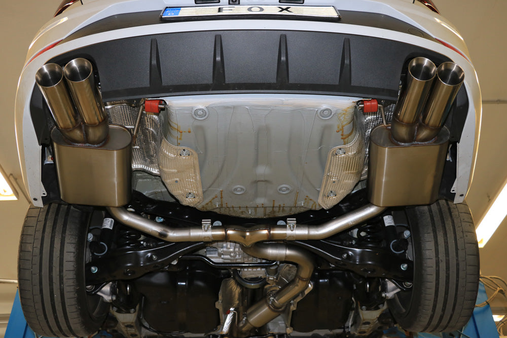 Fox passend fürSeat Leon 5F ST 4x4 - Cupra 300 Endschalldämpfer rechts/links - 2x80 Typ 25 rechts/links