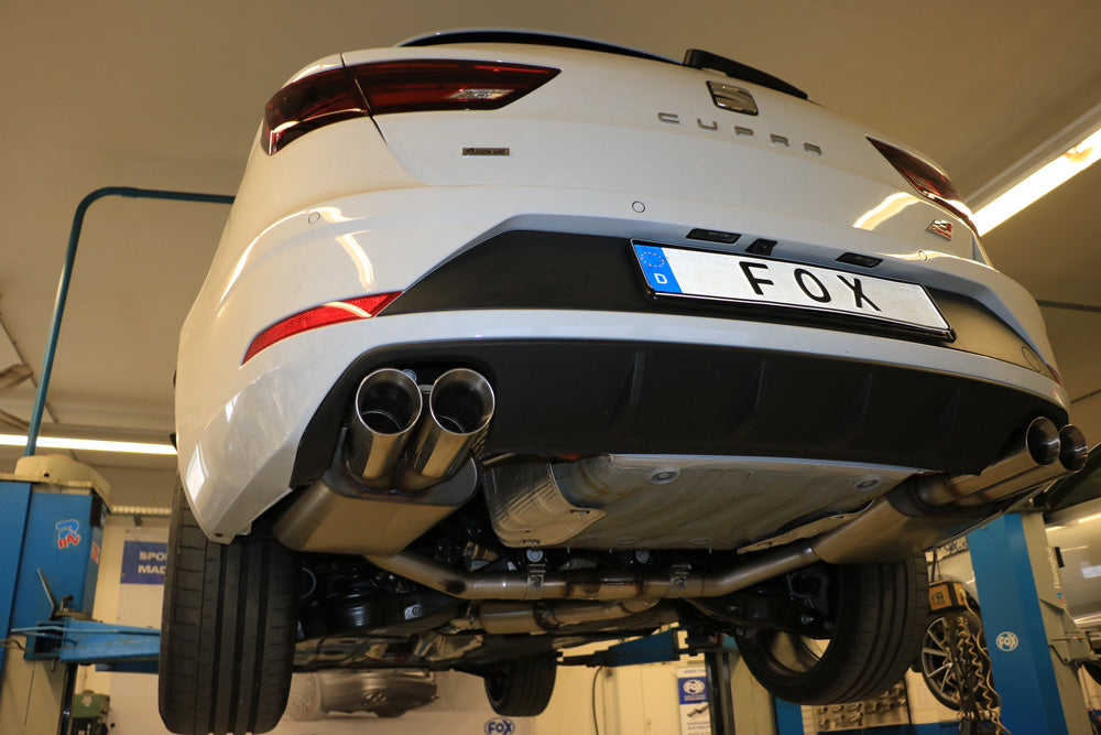 Fox passend fürSeat Leon 5F ST 4x4 - Cupra 300 Endschalldämpfer rechts/links - 2x80 Typ 25 rechts/links