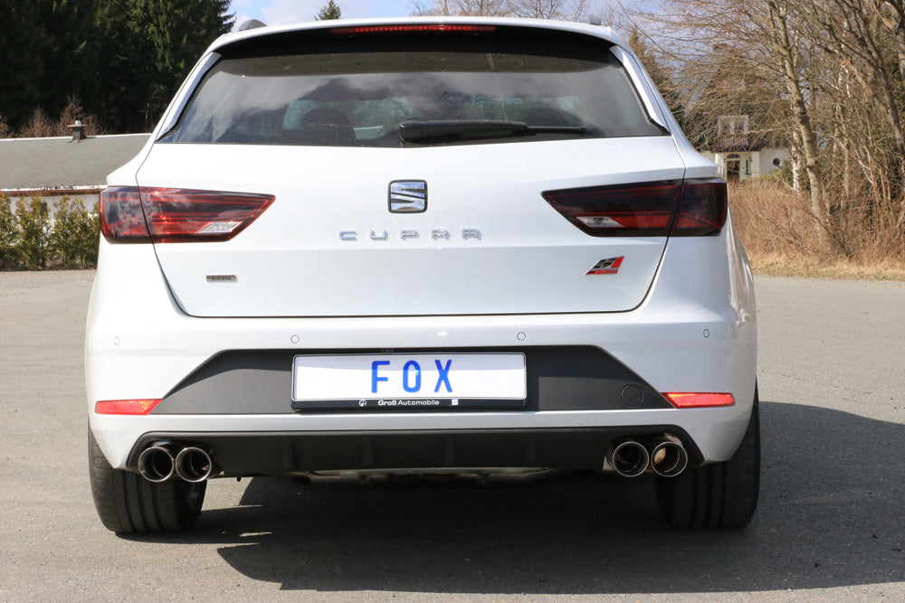 Fox passend fürSeat Leon 5F ST 4x4 - Cupra 300 mit OPF Halbanlage ab OPF - 2x80 Typ 25 rechts/links