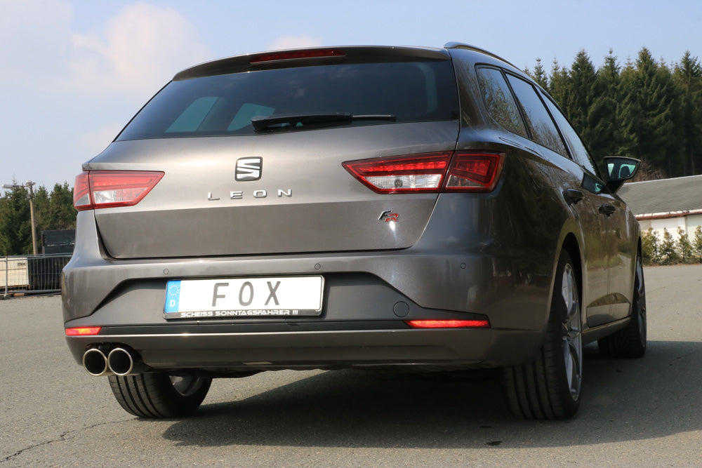 Fox passend fürSeat Leon 5F ST - Einzelradaufhängung Endschalldämpfer - 2x90 Typ 16