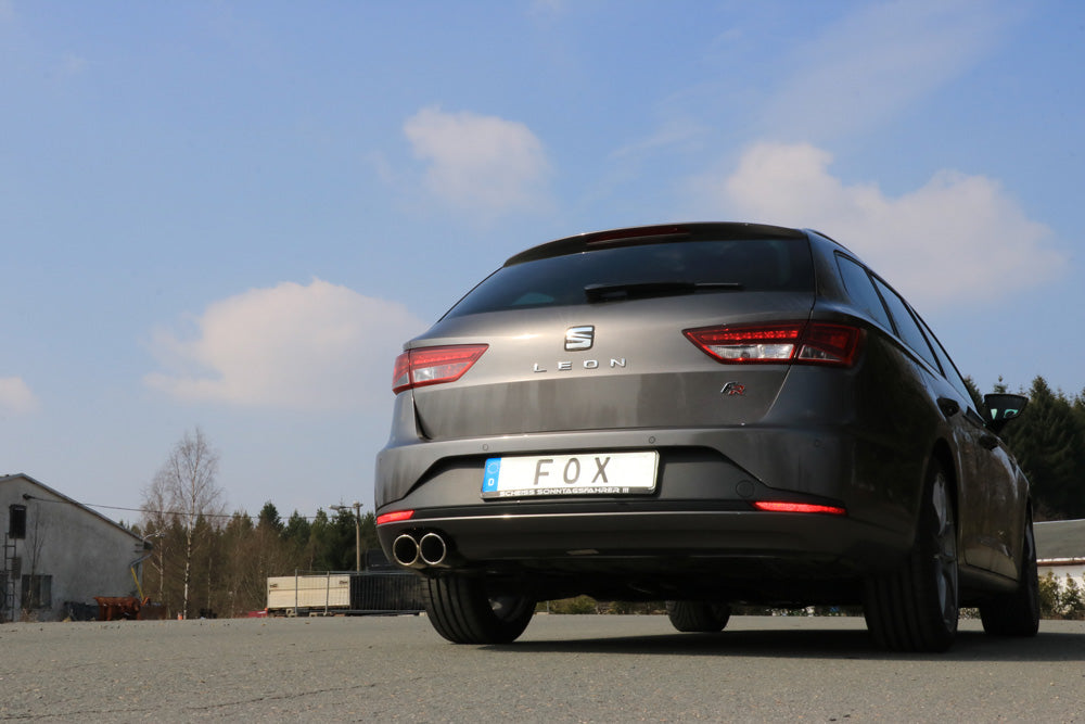 Fox passend fürSeat Leon 5F ST - Einzelradaufhängung Endschalldämpfer - 2x90 Typ 16