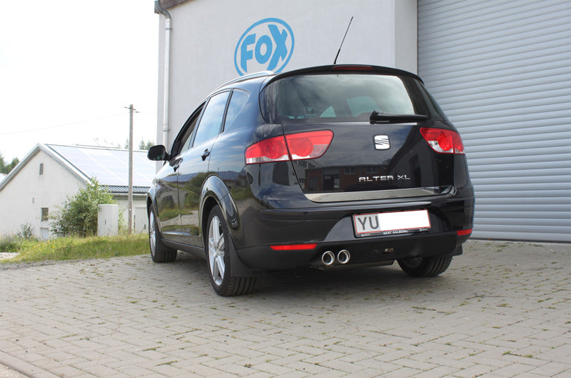 Fox passend fürSeat Altea XL 5P - Frontantrieb Endschalldämpfer - 2x80 Typ 17