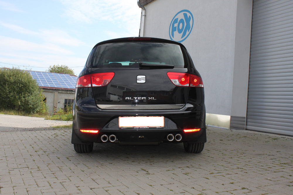 Fox passend fürSeat Altea XL 5P - Frontantrieb Endschalldämpfer Ausgang rechts/links - 2x80 Typ 17 rechts/links