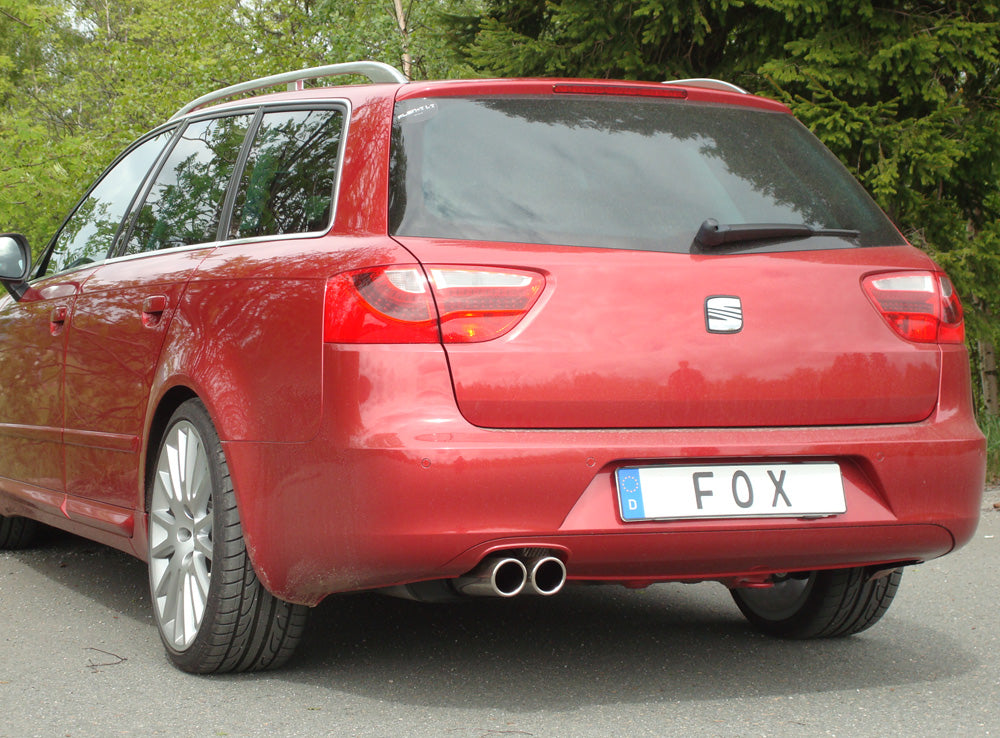 Fox passend fürSeat Exeo 3R - Limousine/ Kombi (ST) Endschalldämpfer - 2x80 Typ 16