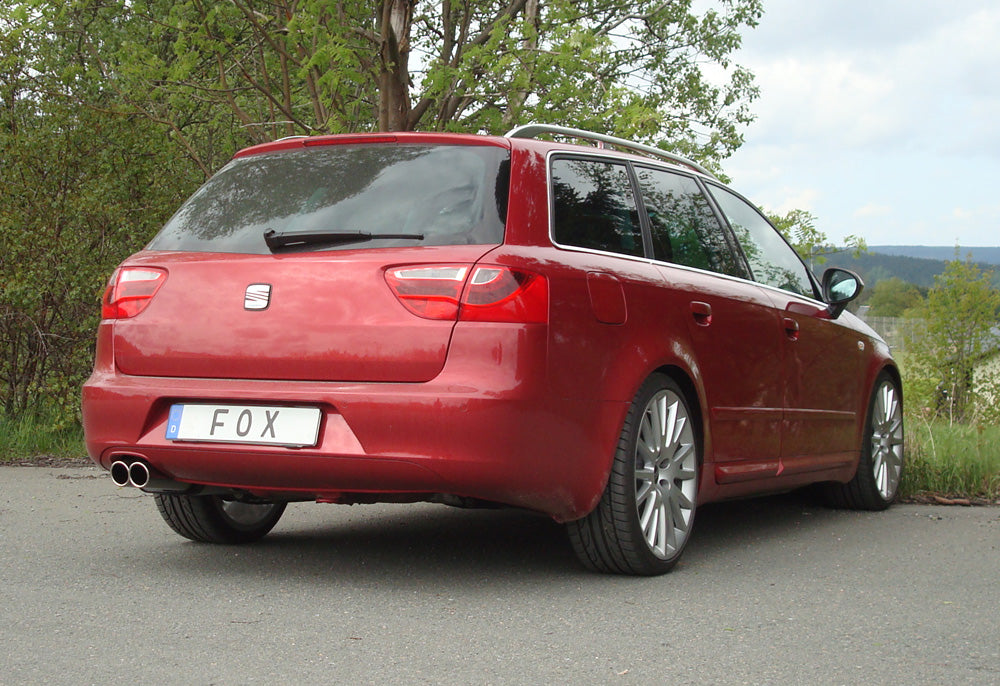 Fox passend fürSeat Exeo 3R - Limousine/ Kombi (ST) Endschalldämpfer - 2x80 Typ 16