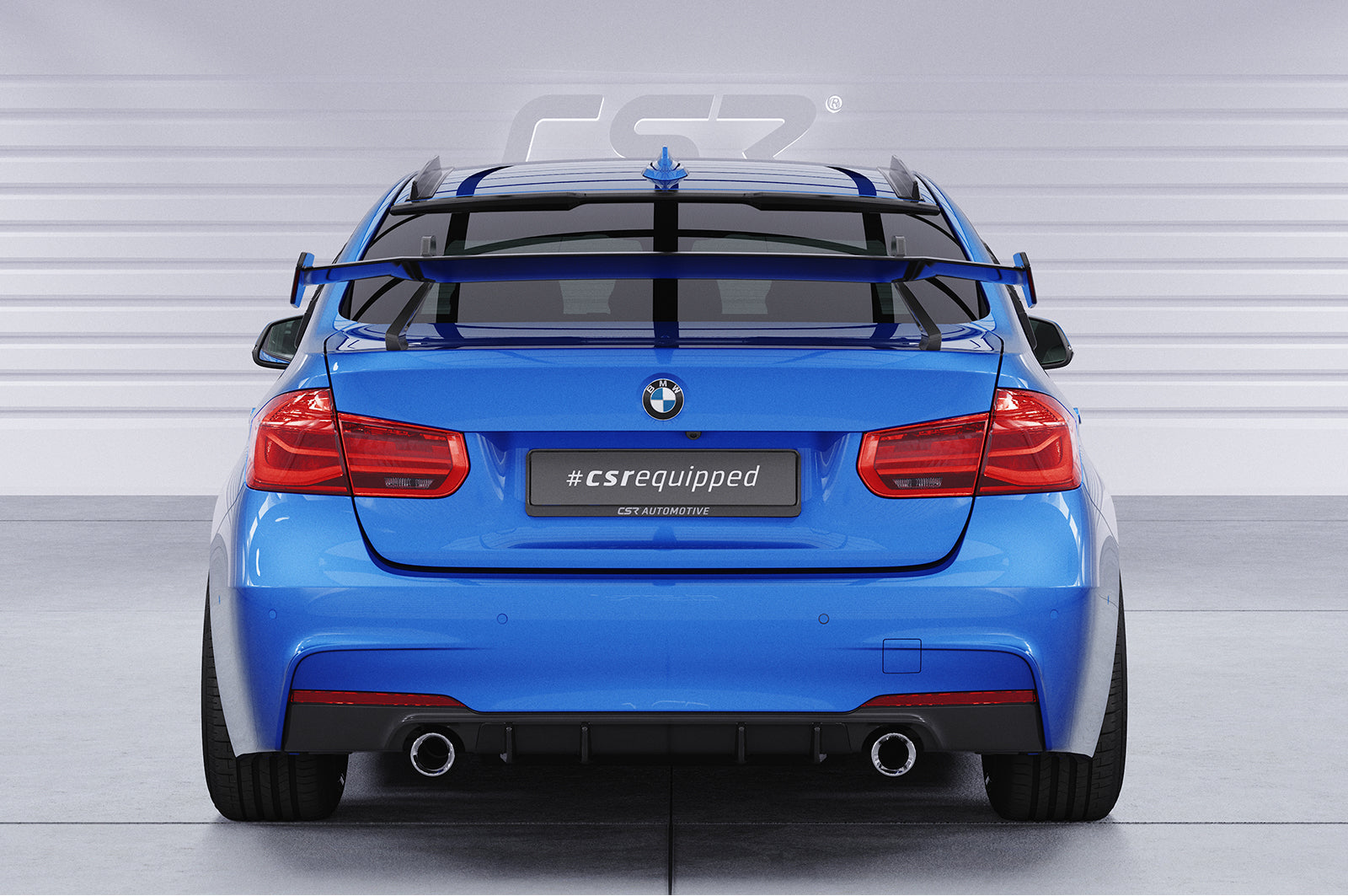 CSR Schwanenhals Heckflügel mit ABE für BMW 3er F30 / M3 F80 Limousine SHF003
