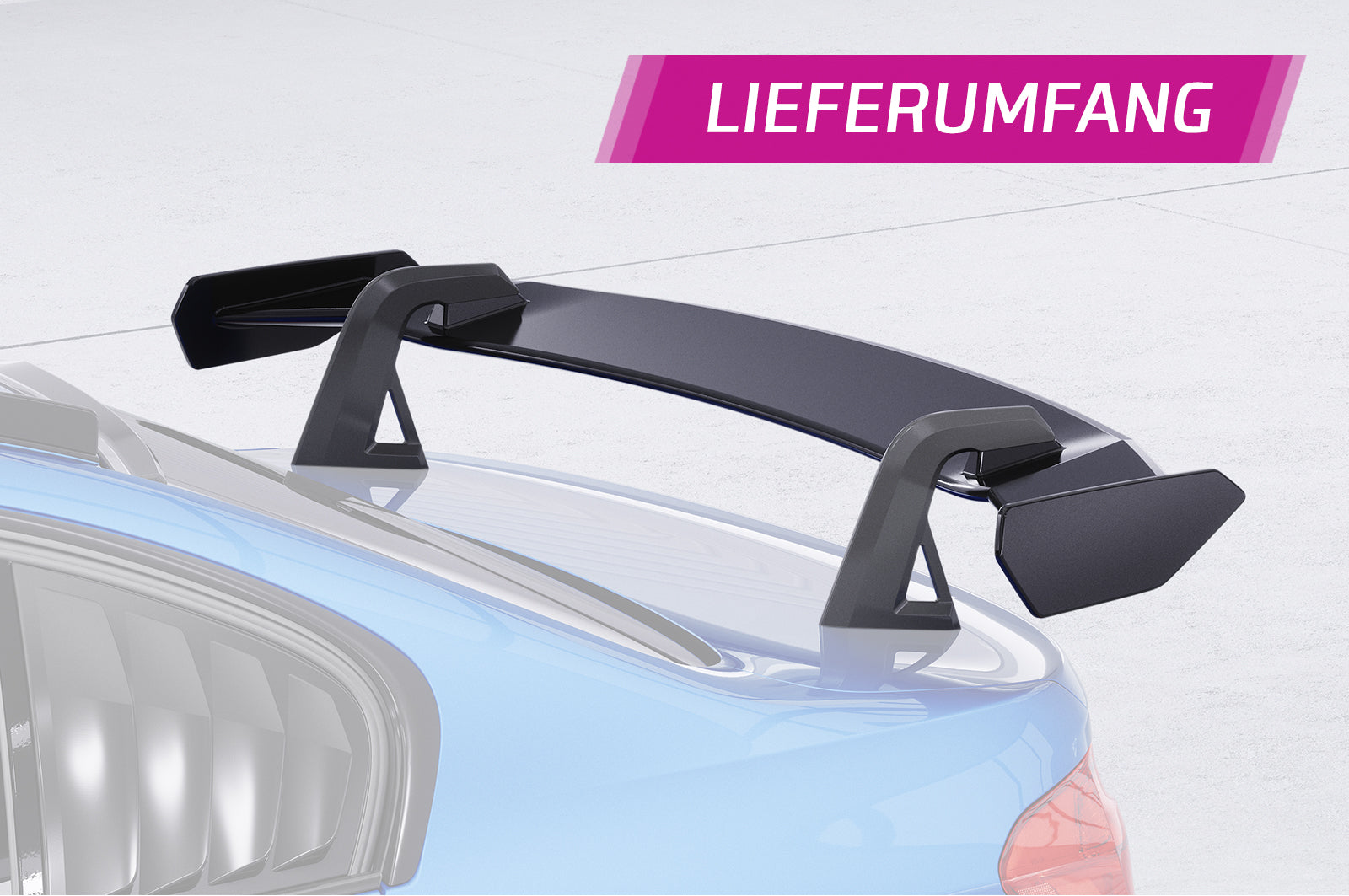 CSR Schwanenhals Heckflügel mit ABE für BMW 3er F30 / M3 F80 Limousine SHF003-D02-F002-F-L Design 2