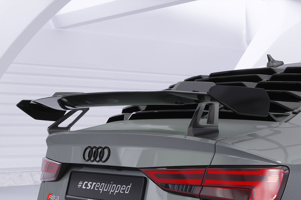 CSR Schwanenhals Heckflügel mit ABE für Audi A3 / S3 / RS3 (8V) Limousine SHF005