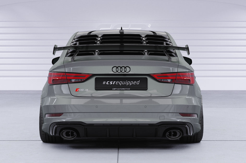 CSR Schwanenhals Heckflügel mit ABE für Audi A3 / S3 / RS3 (8V) Limousine SHF005-D01-F002-F-L Design 1