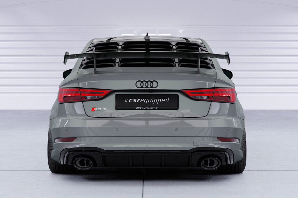 CSR Schwanenhals Heckflügel mit ABE für Audi A3 / S3 / RS3 (8V) Limousine SHF005-D02-F002-F-L Design 2