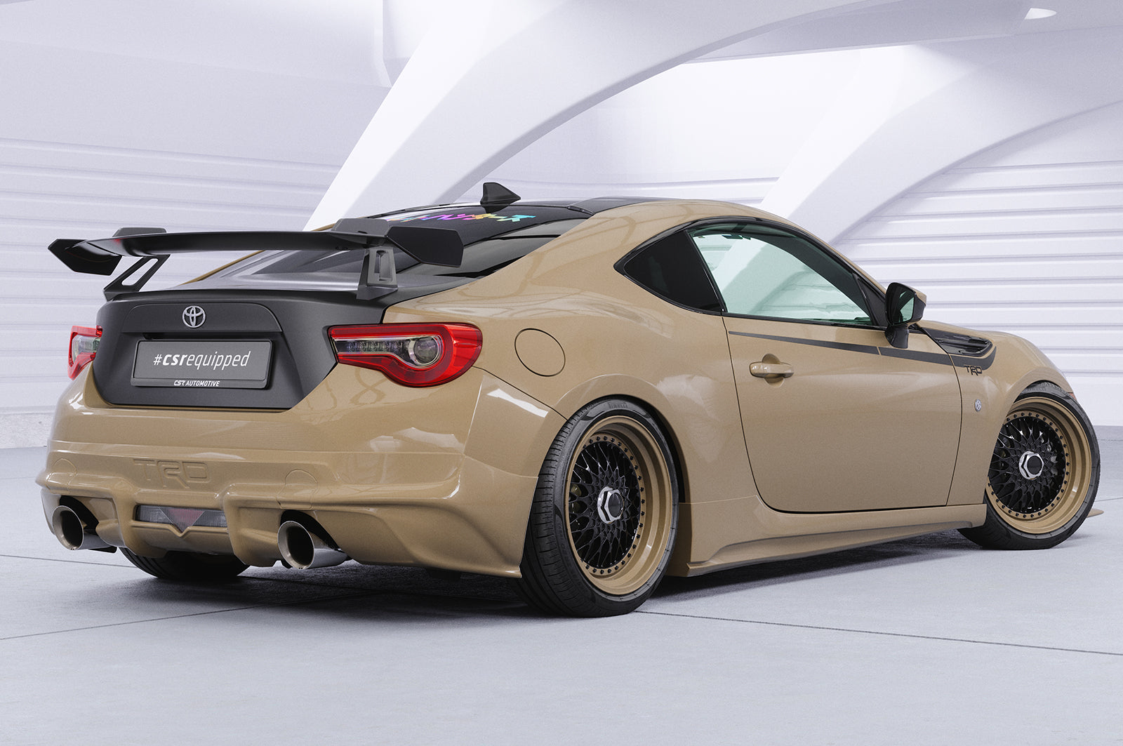 CSR Schwanenhals Heckflügel mit ABE für Toyota GT86 (ZN6) / Subaru BRZ (1.Gen) SHF006
