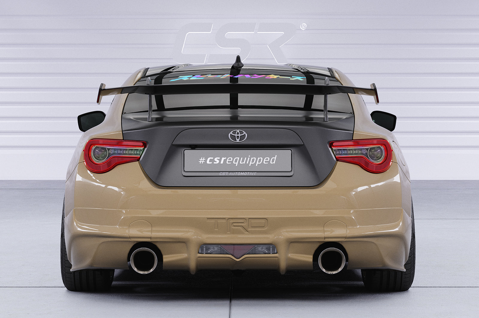 CSR Schwanenhals Heckflügel mit ABE für Toyota GT86 (ZN6) / Subaru BRZ (1.Gen) SHF006