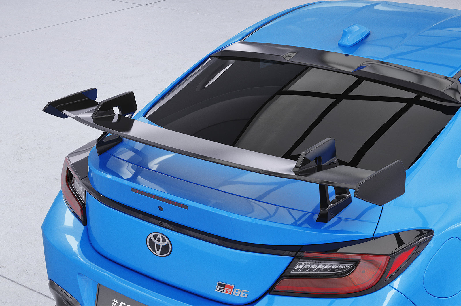 CSR Schwanenhals Heckflügel mit ABE für Toyota GR86 (ZN8) / Subaru BRZ (2.Gen) SHF007-D01-F002-F-L Design 1