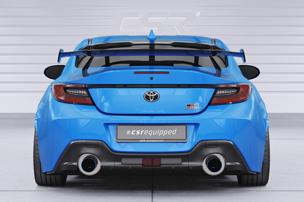CSR Schwanenhals Heckflügel mit ABE für Toyota GR86 (ZN8) / Subaru BRZ (2.Gen) SHF007-D01-F002-F-L Design 1