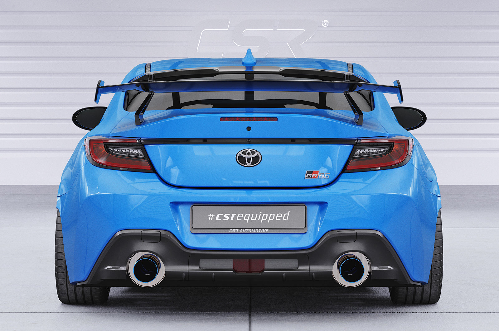 CSR Schwanenhals Heckflügel mit ABE für Toyota GR86 (ZN8) / Subaru BRZ (2.Gen) SHF007-D01-F002-F-L Design 1