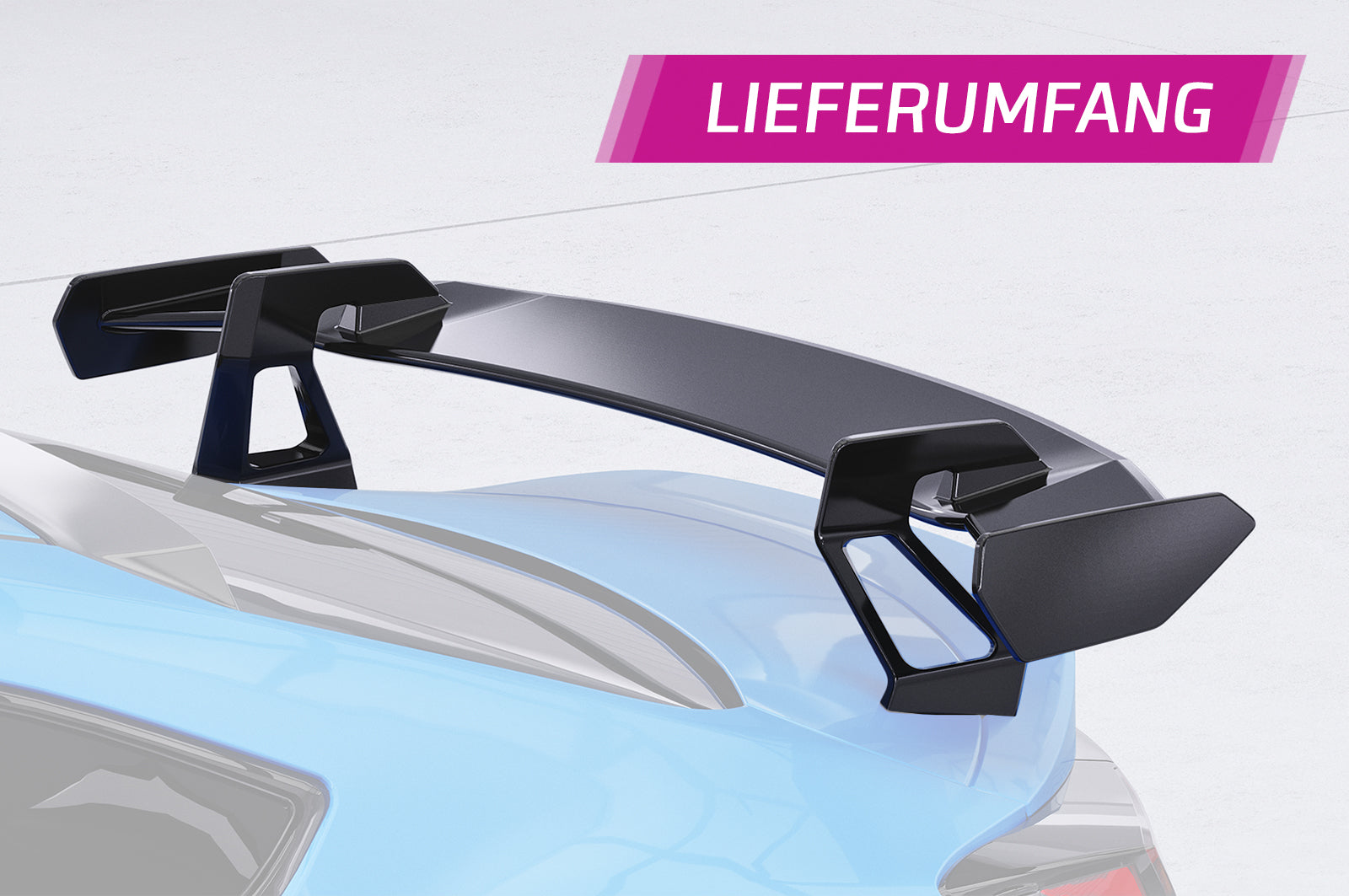 CSR Schwanenhals Heckflügel mit ABE für Toyota GR86 (ZN8) / Subaru BRZ (2.Gen) SHF007-D01-F002-F-L Design 1
