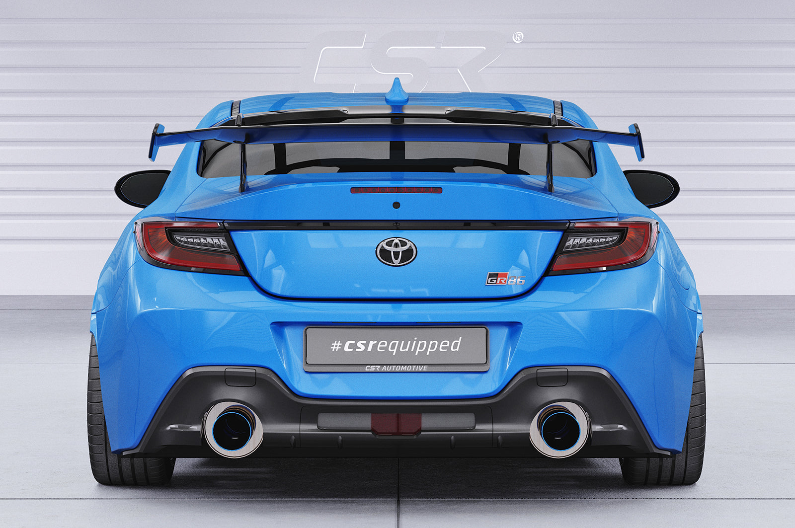 CSR Schwanenhals Heckflügel mit ABE für Toyota GR86 (ZN8) / Subaru BRZ (2.Gen) SHF007-D02-F002-F-L Design 2
