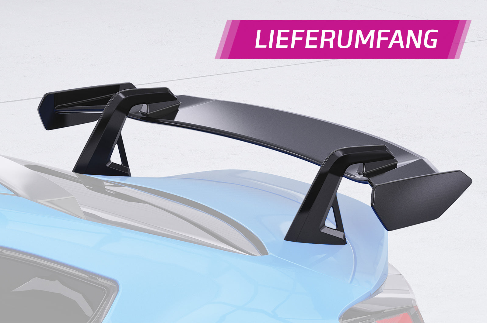 CSR Schwanenhals Heckflügel mit ABE für Toyota GR86 (ZN8) / Subaru BRZ (2.Gen) SHF007-D02-F002-F-L Design 2