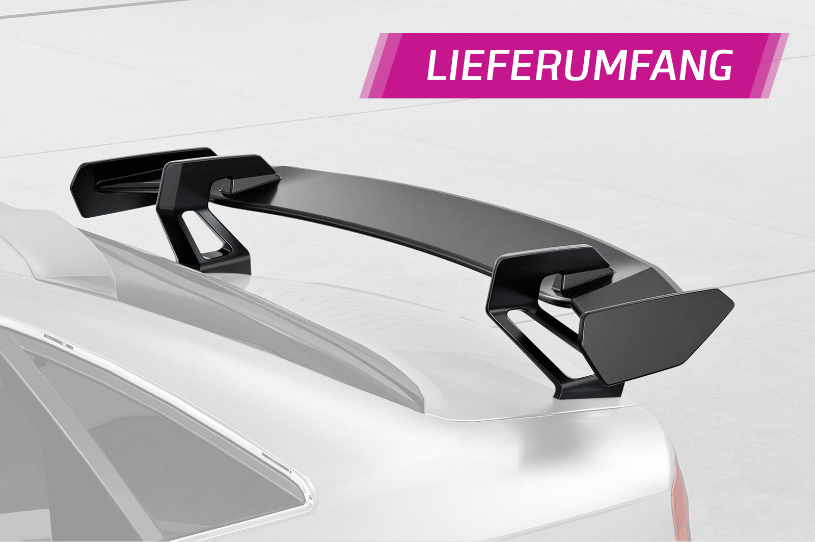 CSR Schwanenhals Heckflügel mit ABE für Audi A4 / S4 / RS4 B7 (Typ 8E) / Seat Exeo Limousine SHF010-D01-F002-F-L Design 1